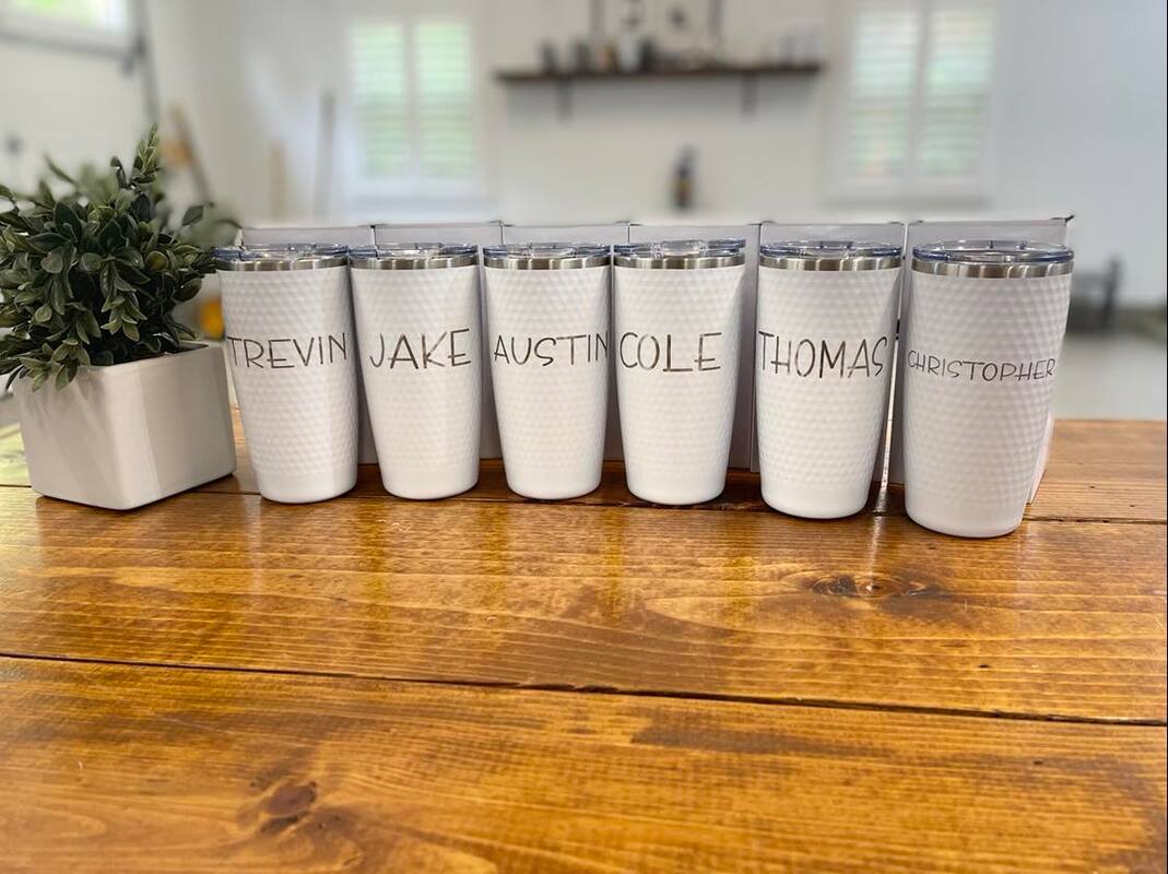 bachelor party tumblers for social district