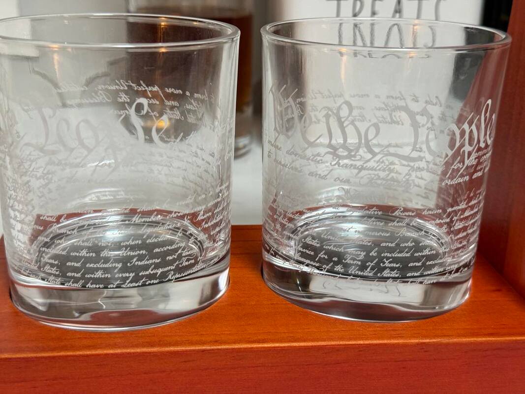 laser etched highball glass