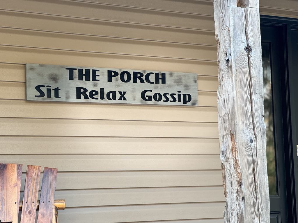 custom wood porch sign