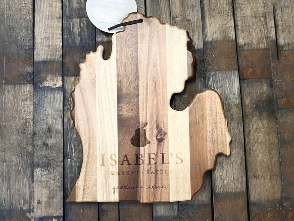 custom Michigan cutting board