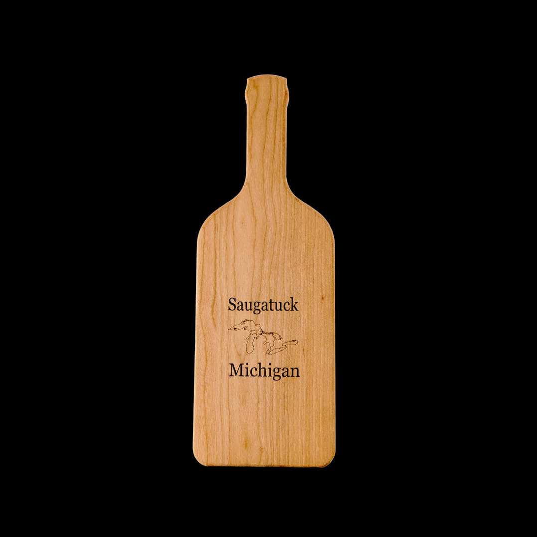 wine bottle cutting board